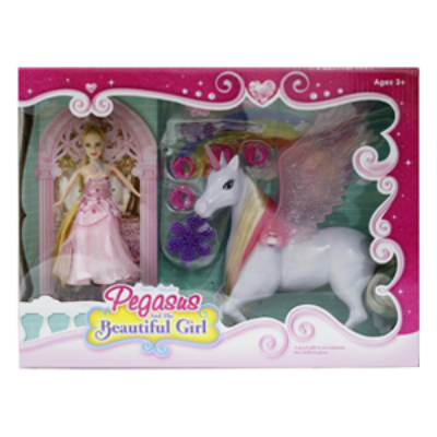 Muñeca y Pegasus