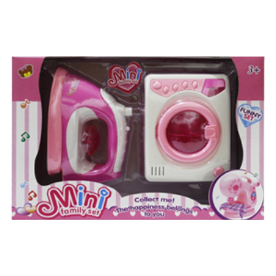 Mini lavadora y plancha